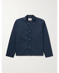 Folk - Signal Garment-dyed Cotton-twill Coach Jacket - Lyst
