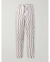 Frescobol Carioca - La Marzocco Delfino Striped ® Linen-blend Pyjama Bottoms - Lyst