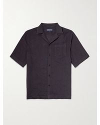 Frescobol Carioca - Angelo Camp-Collar Linen Shirt - Lyst