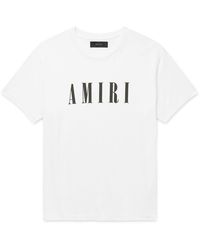 Amiri Logo-print Cotton-jersey T-shirt - White