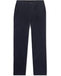 Sunspel - Straight-leg Cotton-drill Trousers - Lyst