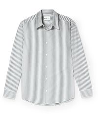 NN07 - Throwing Fits Quinsy 5973 Striped Cotton-poplin Shirt - Lyst