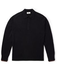 Altea - Wool And Cashmere-blend Polo Shirt - Lyst