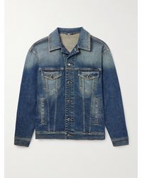 Dolce & Gabbana - Logo-Appliquéd Washed-Denim Jacket - Lyst