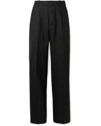 Our Legacy - Borrowed Straight-Leg Pleated Wool Trousers - Lyst