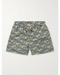 Rubinacci - Straight-leg Mid-length Printed Shell Swim Shorts - Lyst