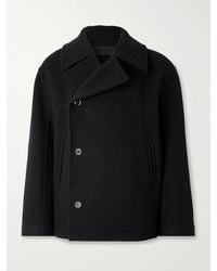 Lemaire - Brushed-wool Peacoat - Lyst