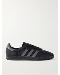 adidas Originals - Samba Og Leather-Trimmed Shell Sneakers - Lyst