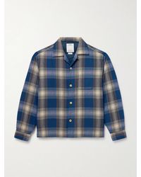 Visvim - Keesey Checked Wool And Linen-blend Flannel Down Jacket - Lyst