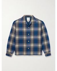 Visvim - Keesey Checked Wool And Linen-blend Flannel Down Jacket - Lyst