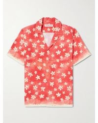 Orlebar Brown - Maitan Budding Life Hemd aus Canvas mit Blumenprint und Reverskragen - Lyst