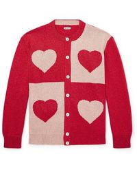 Bode - Hearts Lamé Cardigan - Lyst