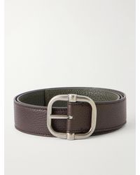 Loewe - 3.5Cm Reversible Full-Grain Leather Belt - Lyst