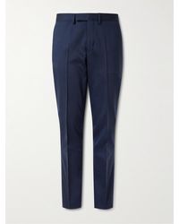 MR P. - Phillip Slim-Fit Straight-Leg Pleated Wool-Blend Suit Trousers - Lyst