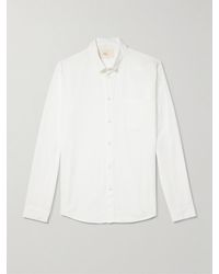 Folk - Anniversary Hemd aus bestickter Baumwollgaze mit Button-Down-Kragen - Lyst