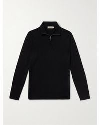 Canali - Half-Zip Wool Sweater - Lyst