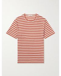MR P. - Striped Linen-jersey T-shirt - Lyst