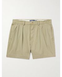Polo Ralph Lauren - Cormac gerade geschnittene Shorts aus Baumwoll-Twill mit Falten - Lyst