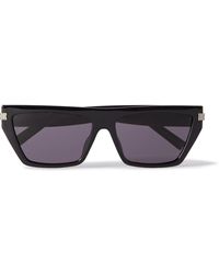 Givenchy - Square-frame Acetate And Silver-tone Sunglasses - Lyst