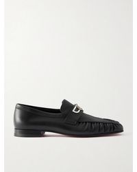 Christian Louboutin - Mocallista Embellished Leather Loafers - Lyst