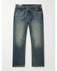 Rhude - Straight-leg Distressed Jeans - Lyst