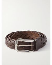 Brunello Cucinelli - 3cm Woven Leather Belt - Lyst