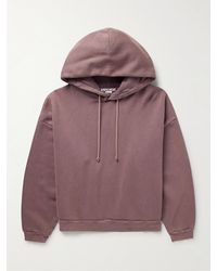 Acne Studios - Fester H Logo-appliquéd Cotton-jersey Hoodie - Lyst