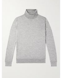 ZEGNA - Cashmere And Silk-Blend Rollneck Sweater - Lyst