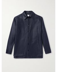 Bottega Veneta - Intrecciato Leather Shirt - Lyst