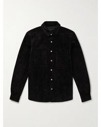 Rick Owens - Suede Overshirt - Lyst