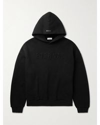Fear Of God - Eternal Logo-Embossed Cotton-Blend Jersey Hoodie - Lyst