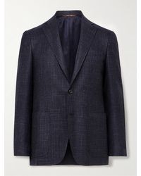 Canali - Kei Slim-Fit Checked Wool-Blend Suit Jacket - Lyst