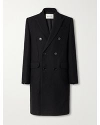 Ami Paris - Double-Breasted Virgin Wool-Gabardine Coat - Lyst