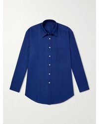 Anderson & Sheppard - Linen Shirt - Lyst