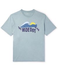 Hartford - Hideout Printed Slub Cotton-jersey T-shirt - Lyst