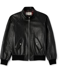 Celine - Slim-Fit Leather Blouson Jacket - Lyst
