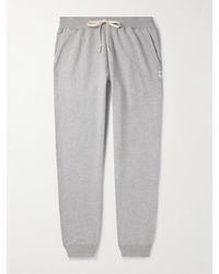 Reigning Champ - Slim-fit Straight-leg Logo-embroidered Cotton-jersey Sweatpants - Lyst