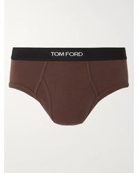 Tom Ford - Slip aus Stretch-Baumwolle - Lyst