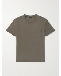 Tom Ford - Cotton And Silk-Blend T-Shirt - Lyst