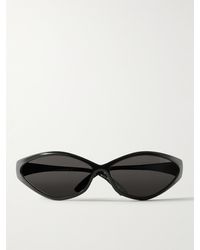 Balenciaga - Oval-frame Acetate Sunglasses - Lyst