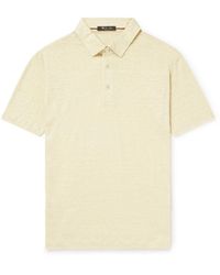 Loro Piana - Linen-jersey Polo Shirt - Lyst