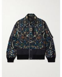 Sacai - Floral-Print Cotton-Blend Bomber Jacket - Lyst
