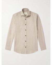 James Purdey & Sons - Cutaway-collar Wool And Cashmere-blend Shirt - Lyst