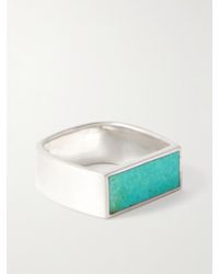 Peyote Bird - Sabatino Silver And Turquoise Ring - Lyst
