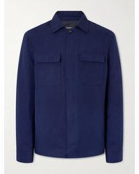 Eleventy - Lyocell And Linen-blend Shirt - Lyst