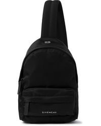Givenchy - Essential U Small Leather-trimmed Shell Backpack - Lyst