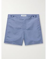 Frescobol Carioca - Slim-fit Mid-length Printed Recycled Swim Shorts - Lyst