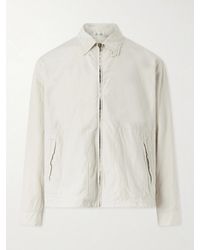 A.PRESSE - Silk And Cotton-Blend Gabardine Coach Jacket - Lyst