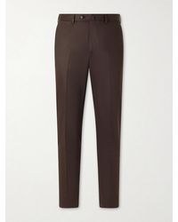 De Petrillo - Tapered Cotton-Twill Suit Trousers - Lyst