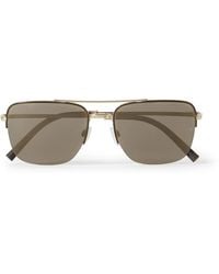 Oliver Peoples - Roger Federer Aviator-style Gold-tone Sunglasses - Lyst